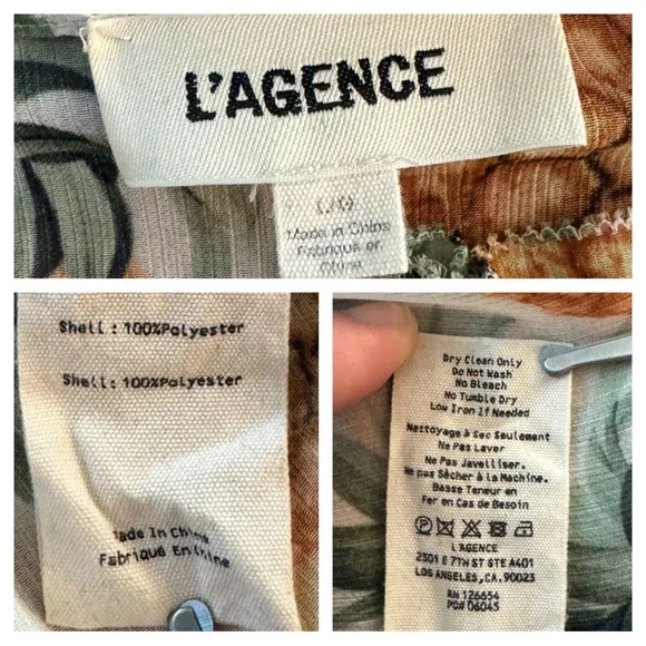 L’AGENCE Aubriella Off-Shoulder Blouse in Vintage Pineapple - Picture 7 of 11